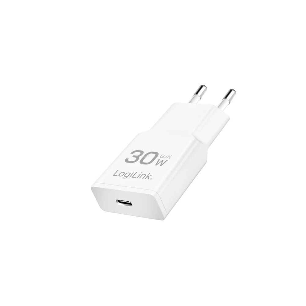 Logilink PA0347 USB-C (PD 3.0) 30W GaN Fast Charger White Logilink PA0347 USB-C (PD 3.0) 30W GaN Fast Charger White