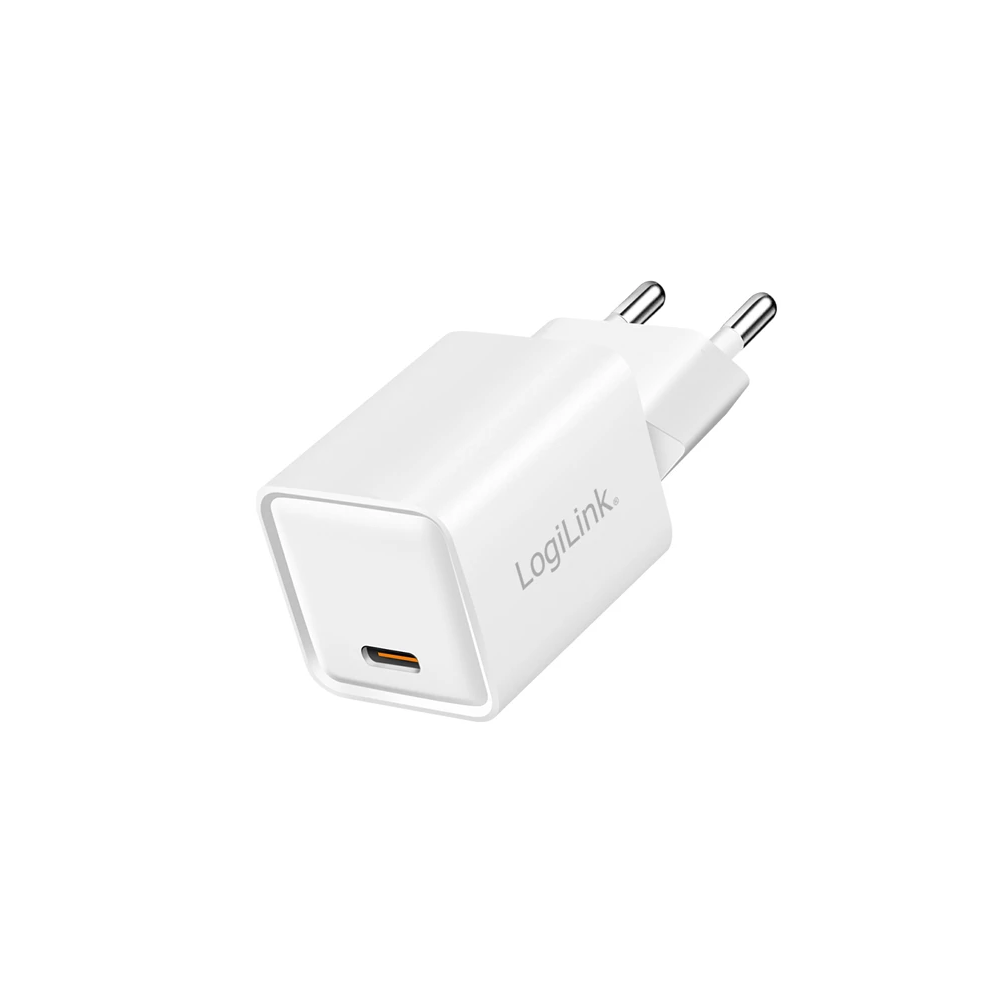 Logilink PA0355 USB-C GaN Fast Charger (PD+QC 3.0) 20W White Logilink PA0355 USB-C GaN Fast Charger (PD+QC 3.0) 20W White