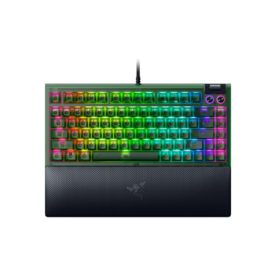At Home Razer Keyboard BlackWidow V4 75% 83key Mechanical Tactile Switch GEN-3 USB-A EN RGB Phantom Green Ed