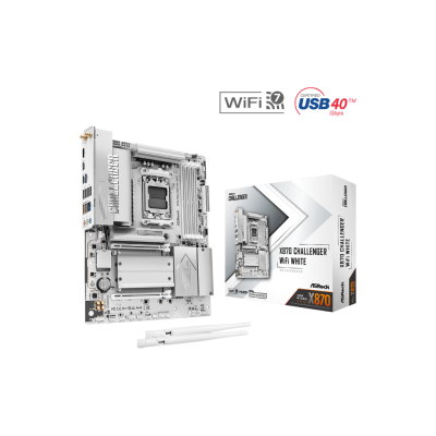 ASRock X870 Challenger WiFi White AM5 AMD X870 ATX Motherboard