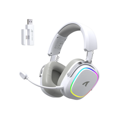 Attack Shark Headset G800 7.1 RGB WL/BT/mini-jack white