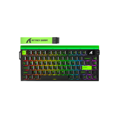 Attack Shark Keyboard magnetic R85 HE 8KHz 82key Hall Effect Magnetic Switch USB-A EN RGB green