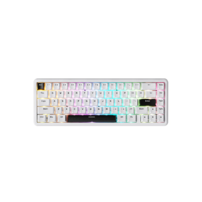Attack Shark Keyboard magnetic X65 HE 8KHz 67key Hall Effect Magnetic Switch USB-A EN RGB simple white