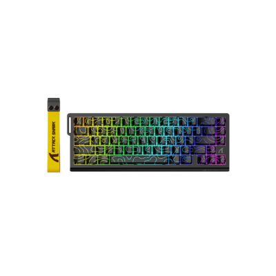 Attack Shark Keyboard magnetic X68 HE 8KHz 68key Hall Effect Magnetic Switch USB-A EN RGB black contour line