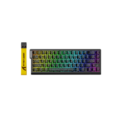 Attack Shark Keyboard magnetic X68 MAX 8KHz 68key Hall Effect Magnetic Switch USB-A EN RGB black contour line