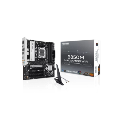 ASUS B850M MAX GAMING Wi-Fi AMD B850 AM5 mATX 4x DDR5
