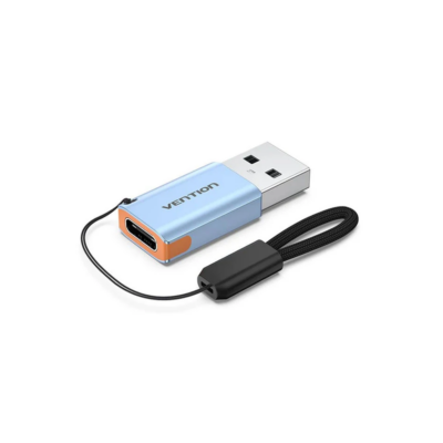 Vention CUAH0 USB 3.1 to USB-C Adapter 10Gbps Data Transfer Gray Aluminum