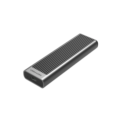 ention KPKH0 SSD M.2 NVMe Enclosure 10Gbps (USB 3.1 Gen 2-C) Gray Aluminum