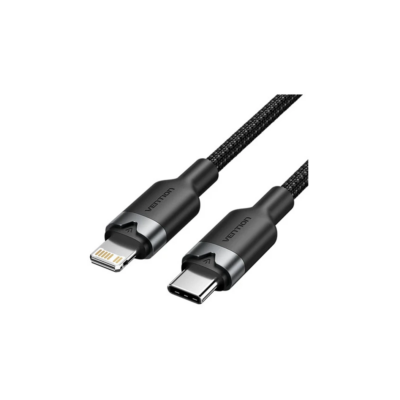 Vention LALBH USB 2.0 Type-C to Lightning 27W PD Fast Charging Cable 2m Black