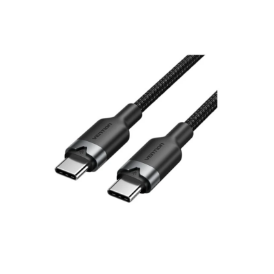 Vention TRDBH USB 2.0 Type-C 60W PD Cable 2m Black Aluminum